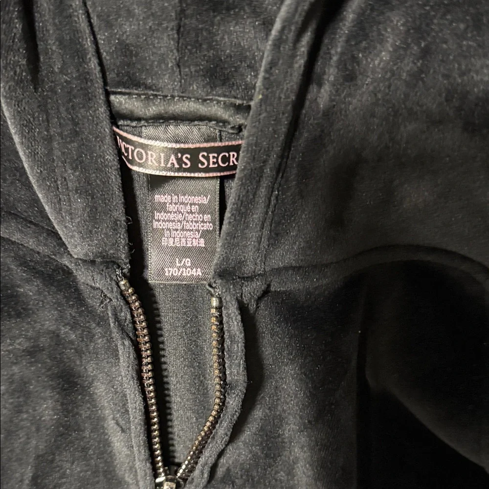 Victoria's Secret Black Velour‎ Set